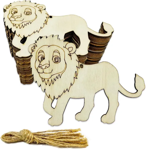 Beige_Cliths_Unfinished_Lion_Wood_Cutouts_Diy_Crafts_Diy_And_Craft