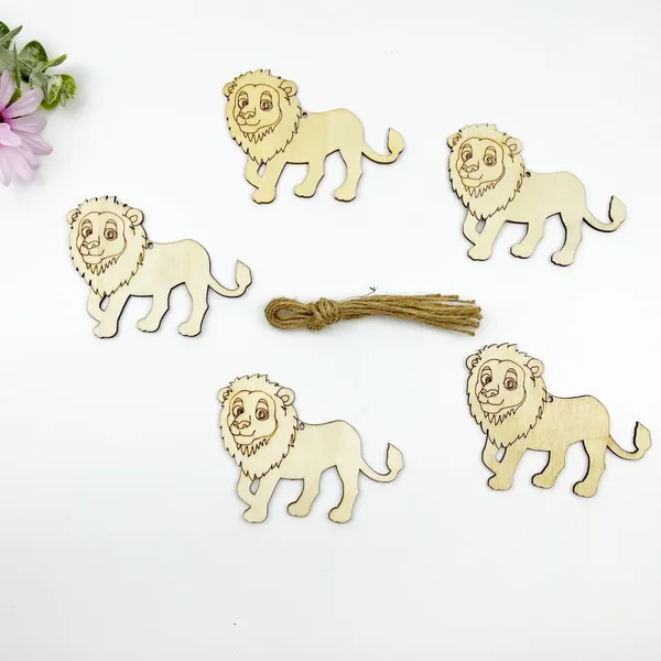 Beige_Cliths_Unfinished_Lion_Wood_Cutouts_Diy_Crafts_Diy_And_Craft