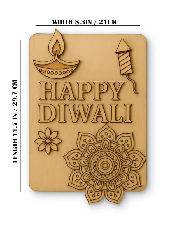 Beige_Happy_Diwali_Wooden_Engraved_Wall_Art_Cm_Mdf_Festival_Plaque_Diy_And_Craft
