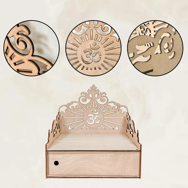 Beige_Wooden_Pooja_Chowki_Home_Decor