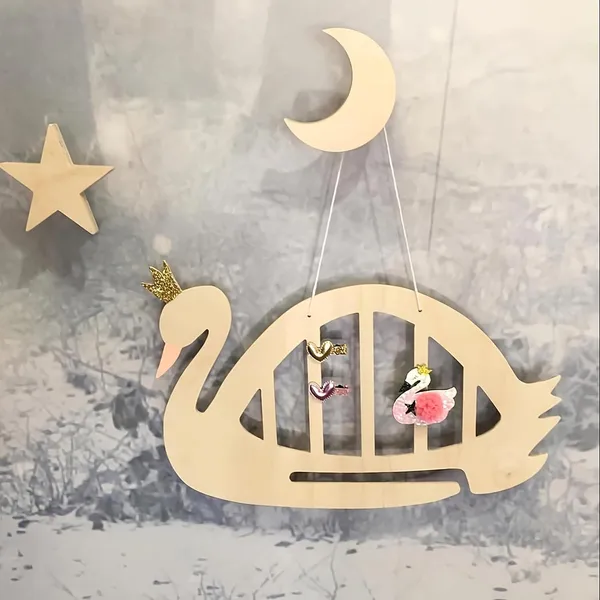 Beige_Nordic_Style_Swan_Hanging_Decor_Mdf_Wall_Prop_Baby