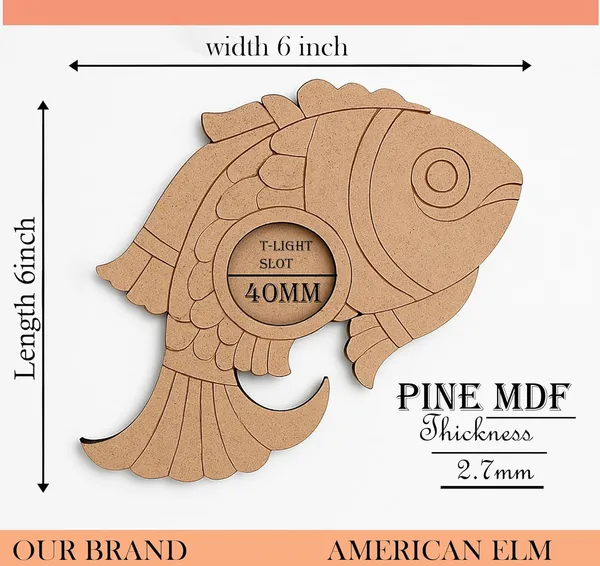 Beige_Fish_Design_Wooden_T_Light_Holder_Layer_Pine_Mdf_Cutout_Diy_And_Craft
