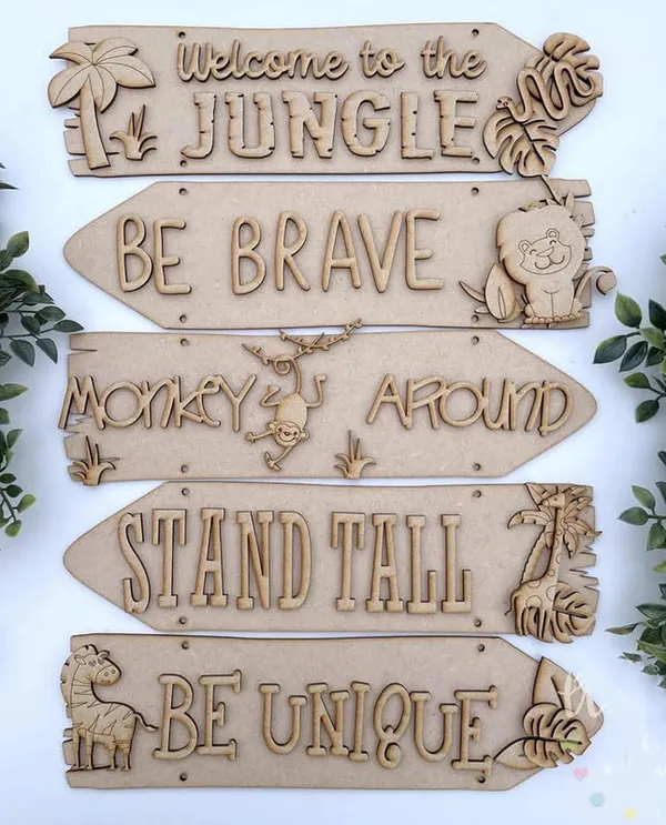Beige_Jungle_Theme_Wooden_Mdf_Direction_Sign_Kit_Kids