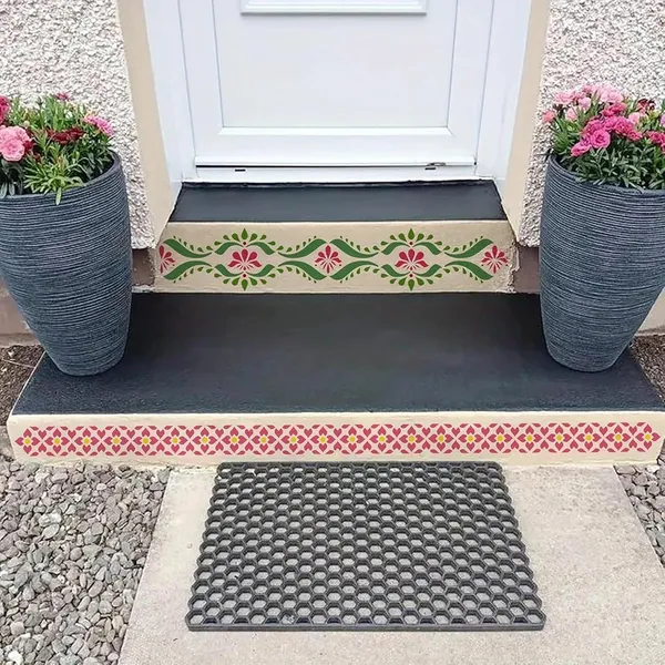 White_Border_Stencils_Home_Decor