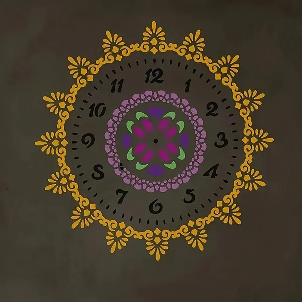 White_Clock_Border_Stencil_Template_Diy_And_Craft