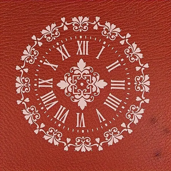 White_Clock_Border_Stencil_Template_Diy_And_Craft