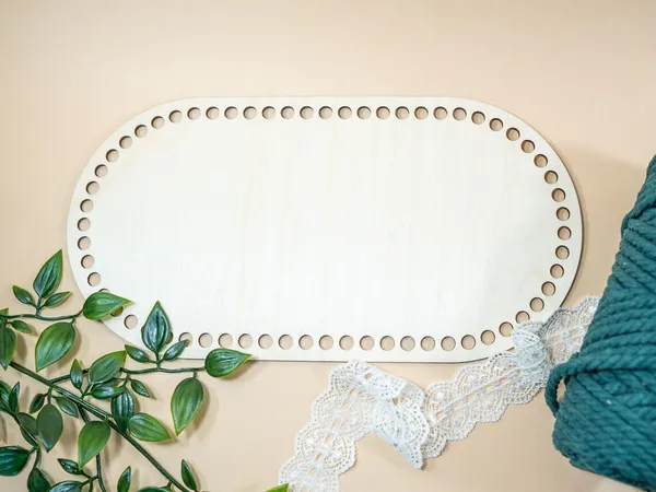 Beige_Wooden_Crochet_Basket_Base_Diy_And_Craft