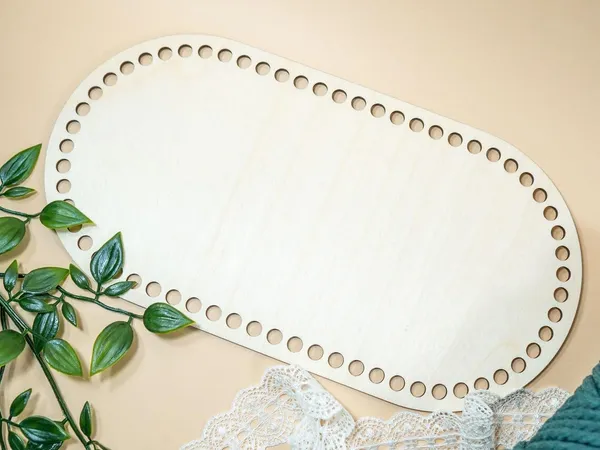 Beige_Wooden_Crochet_Basket_Base_Diy_And_Craft