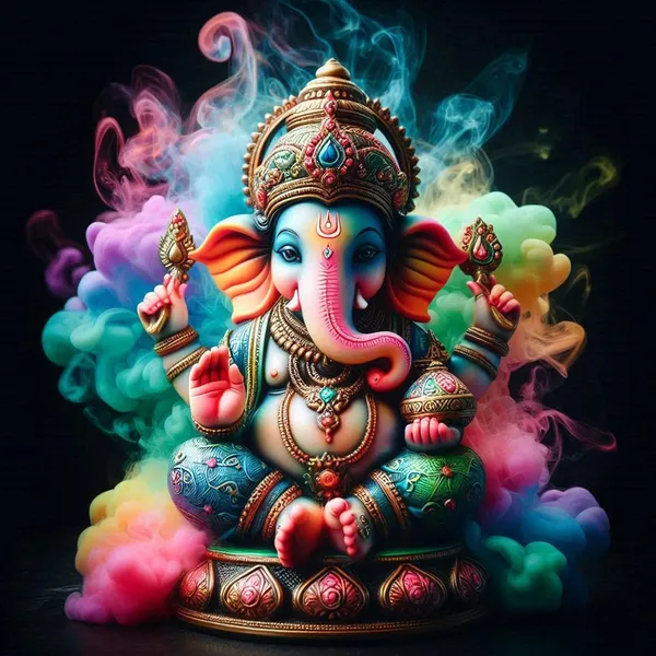 Multicolour_Shree_Ganesh_Ji_Wall_Art_Hindu_God_Decor_Home_Decor