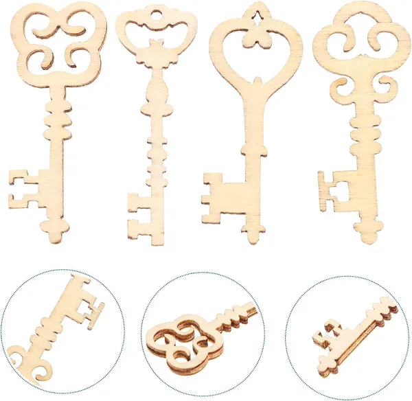 Beige_Wooden_Key_Shapes_Natural_Wood_Mini_Diy_Art_Craft_Embellishment_Keys_Cards_Bookmark_Scrapbooks_Diy_And_Craft