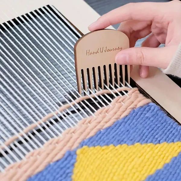 Beige_Rectangle_Weaving_Loom_Kit_Diy_Craft_Tool_Diy_And_Craft