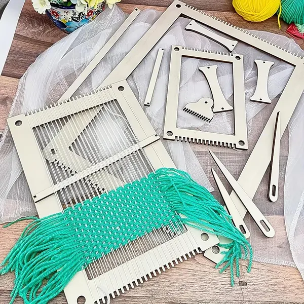 Beige_Rectangle_Weaving_Loom_Kit_Kids