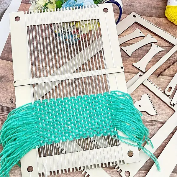 Beige_Rectangle_Weaving_Loom_Kit_Kids