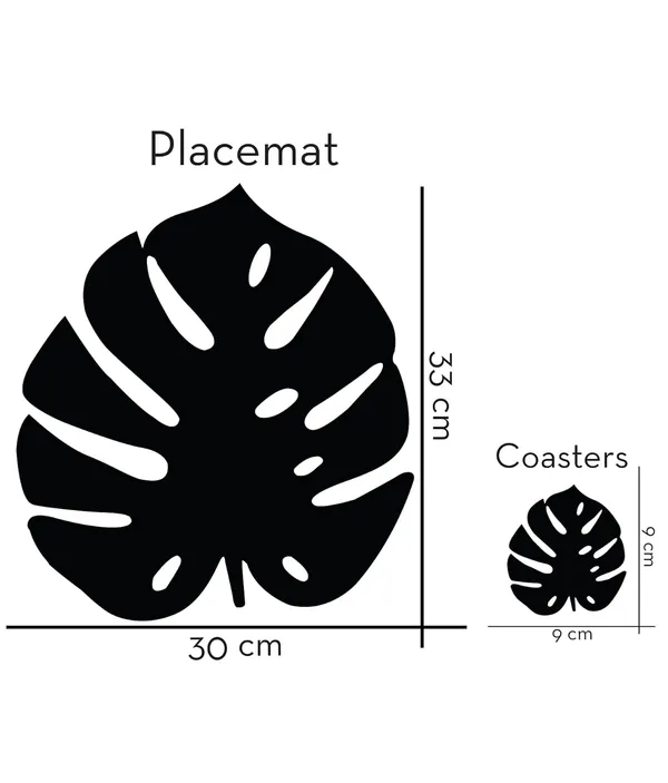 Beige_Wooden_Monstera_Leaf_Placemat_And_Coaster_General