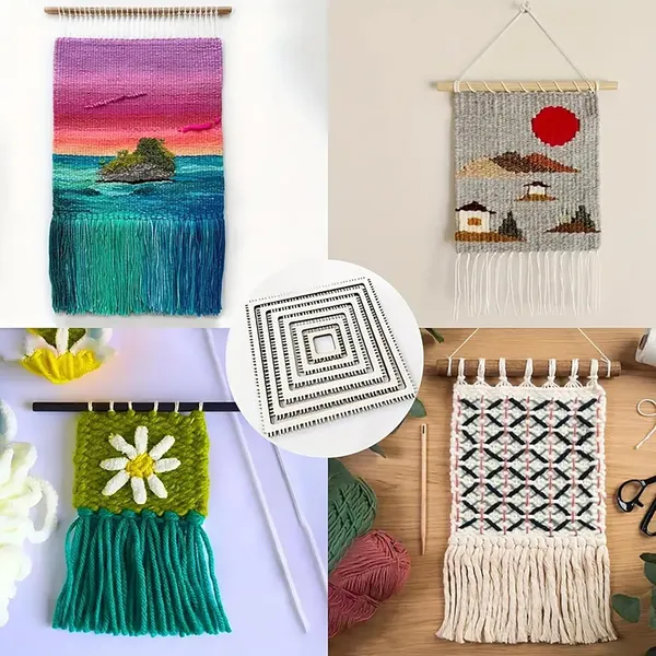Beige_Wooden_Square_Weaving_Loom_Yarn_Loom_Diy_Kit_Diy_And_Craft