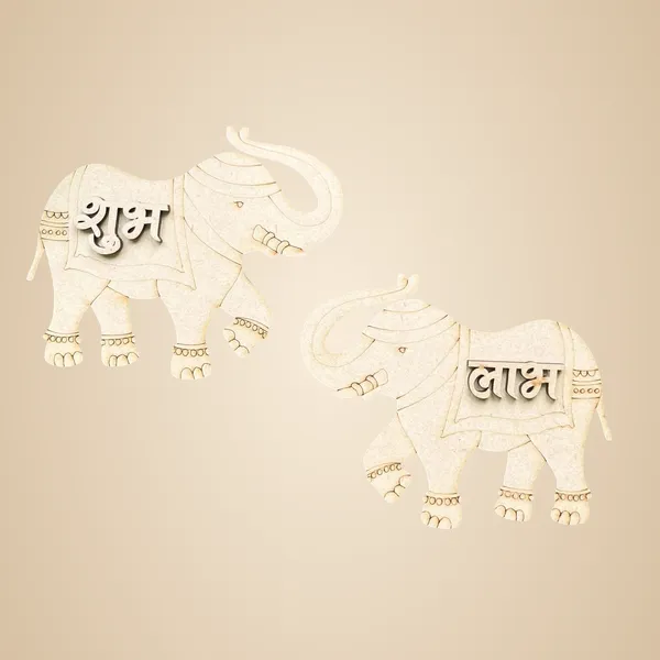 Beige_Wooden_Shubh_Labh_Home_Decor