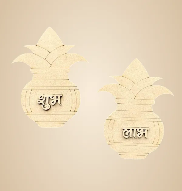 Beige_Wooden_Shubh_Labh_Home_Decor