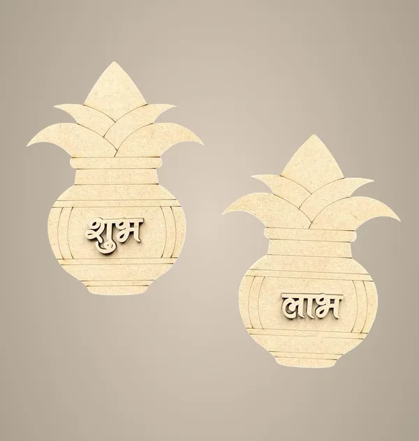 Beige_Wooden_Shubh_Labh_Home_Decor