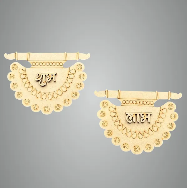 Beige_Wooden_Shubh_Labh_Ancient_Fan_Design_Home_Decor