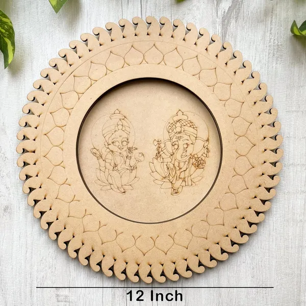 Beige_Mdf_Pooja_Thali_Platter_Festival