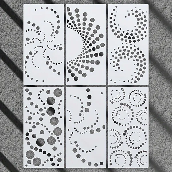White_Reusable_Geometric_Circle_Stencils_Abstract_Art_Diy_And_Craft