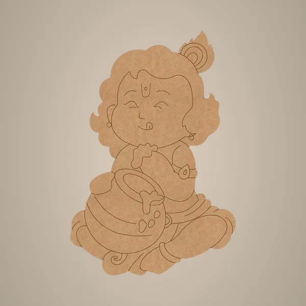 Beige_Premarked_Krishna_Ji_Cutout_Craft_D_Cor_Ideal_Diy_And_Craft