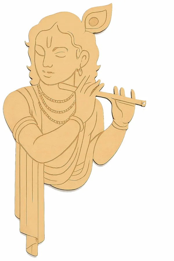 Beige_Lord_Krishna_Flute_Mdf_Cutouts_Pre_Marked_Wooden_Craft_Diy_And_Craft