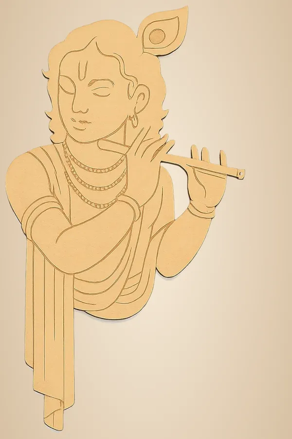 Beige_Lord_Krishna_Flute_Mdf_Cutouts_Pre_Marked_Wooden_Craft_Diy_And_Craft