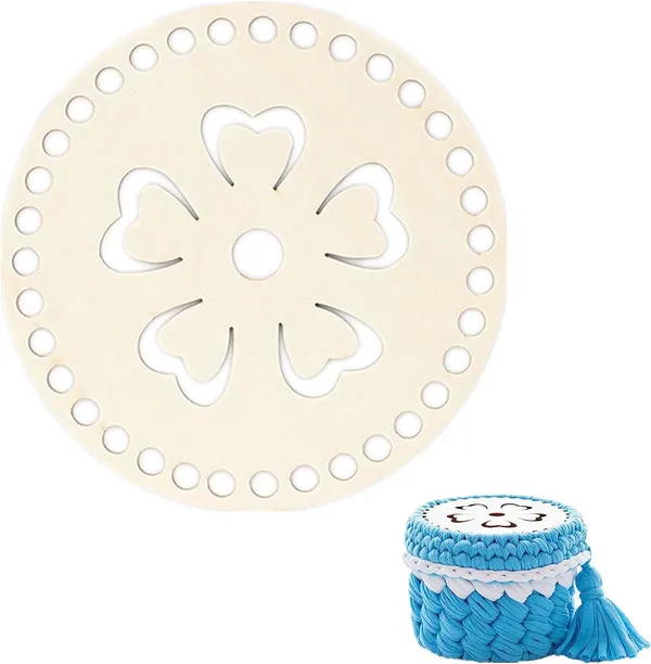 Beige_Circular_Crochet_Yarn_Basket_Bottom_General