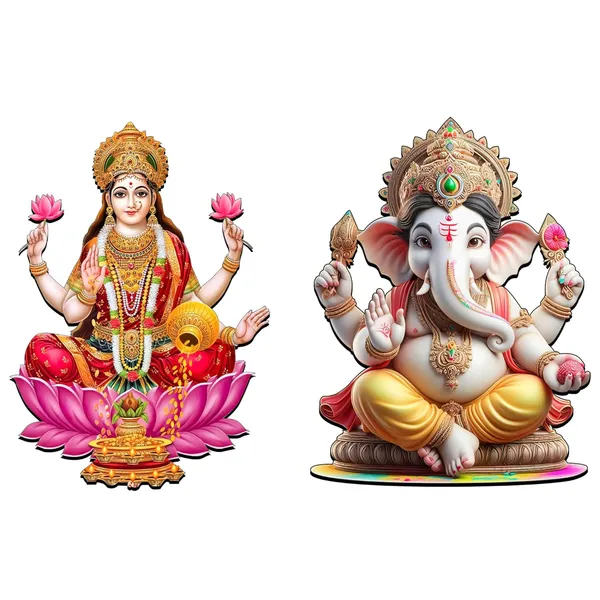 Multi_Colour_Ganesh_Laxmi_Mdf_Cutouts_Printed_Wooden_Decor_Home_Decor