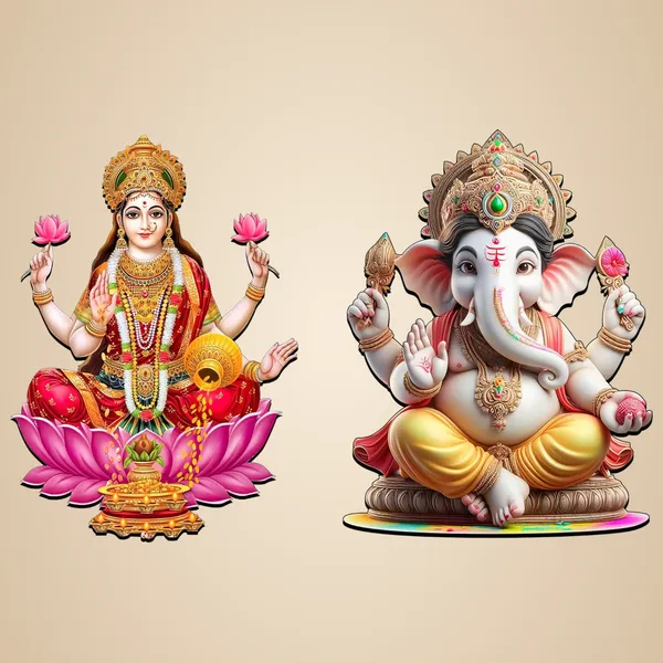 Multi_Colour_Ganesh_Laxmi_Mdf_Cutouts_Printed_Wooden_Decor_Home_Decor