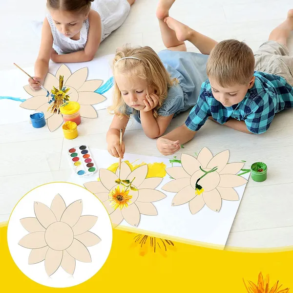 Beige_Unfinished_Sunflower_Wood_Cutout_Sunflower_Door_Hanger_Hanging_Welcome_Sign_Ready_To_Paint_Diy_Craft_Supplies_Diy_And_Craft