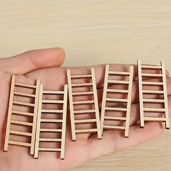 Beige_Mini_Wooden_Ladders_Diy_And_Craft