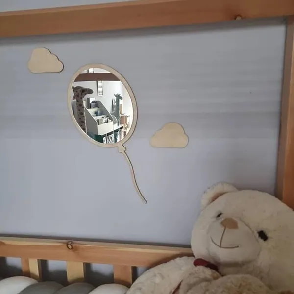 Mirror_Mirror_Balloon_Clouds_Unbreakable_Kids_Room_Decor_Shatterproof_Acrylic_Pine_Mdf_Kids