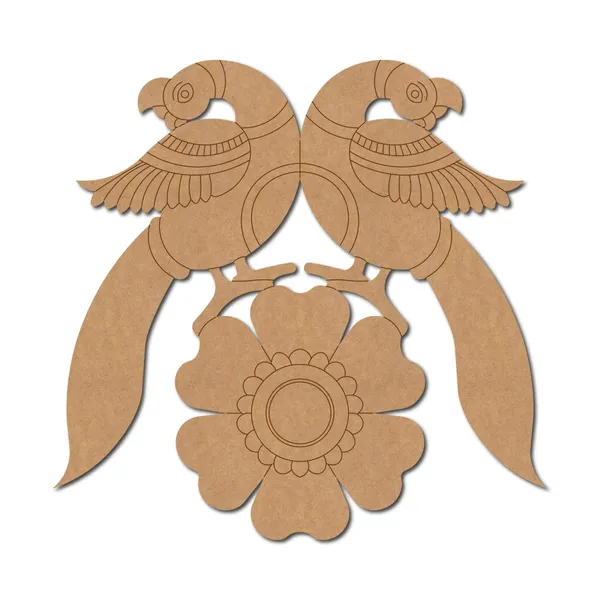 Beige_Wooden_Madhubani_Peacock_Flower_Pre_Marked_Mdf_Design_Diy_Painting_Craft_Supplies_Diy_And_Craft
