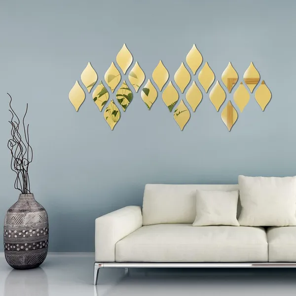 Mirror_Silver_Tear_Drop_Mirror_Stickers_Acrylic_D_Wall_Decor_Removable_Decals_Home_Decor