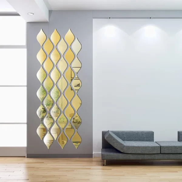Mirror_Silver_Tear_Drop_Mirror_Stickers_Acrylic_D_Wall_Decor_Removable_Decals_Home_Decor