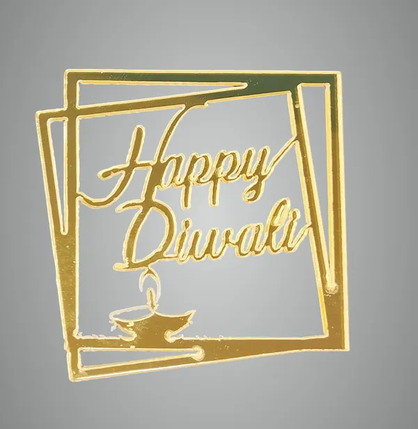Golden_Non_Adhesive_Acrylic_Happy_Diwali_Within_Square_Shape_Diy_And_Craft