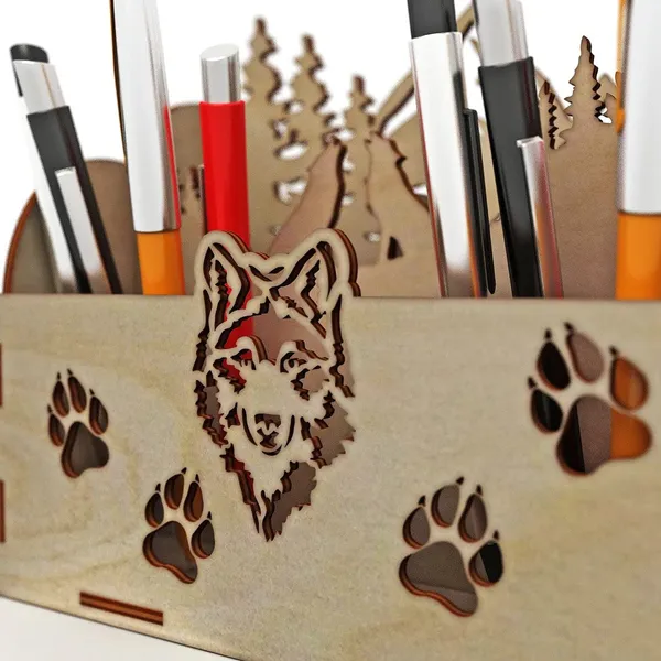 Beige_Wooden_Handmade_Pen_Holder_General