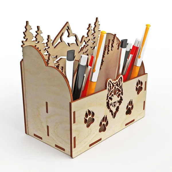 Beige_Wooden_Handmade_Pen_Holder_General