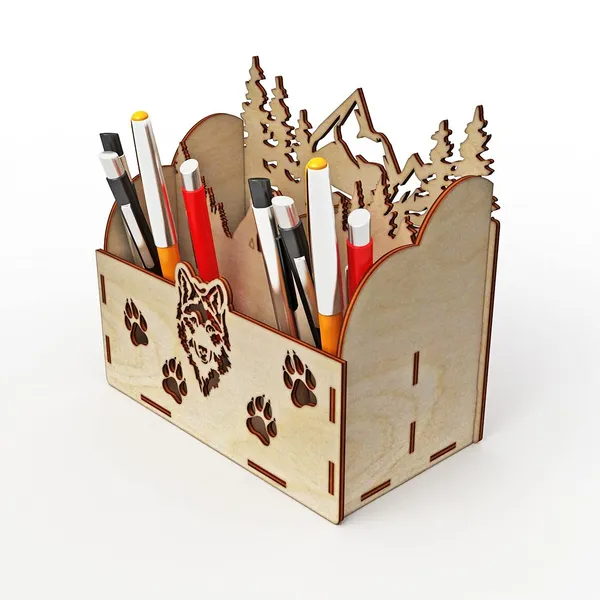 Beige_Wooden_Handmade_Pen_Holder_General