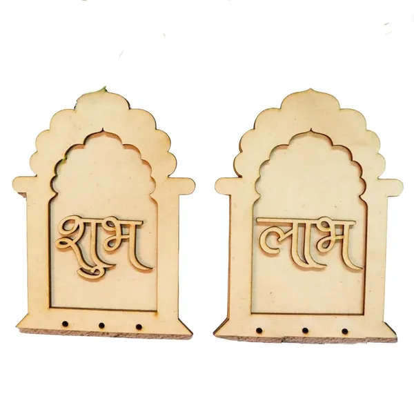 Beige_Subh_Labh_Mdf_Cut_Out_General