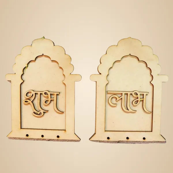 Beige_Subh_Labh_Mdf_Cut_Out_General