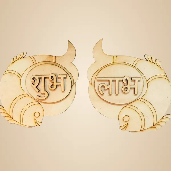 Beige_Subh_Labh_Mdf_Cut_Out_General