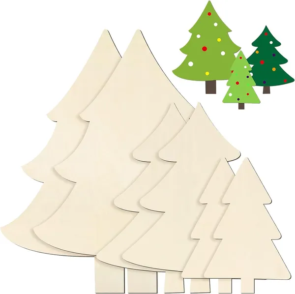 Beige_Wooden_Christmas_Tree_Shape_Unpainted_Wood_Slice_Diy_And_Craft