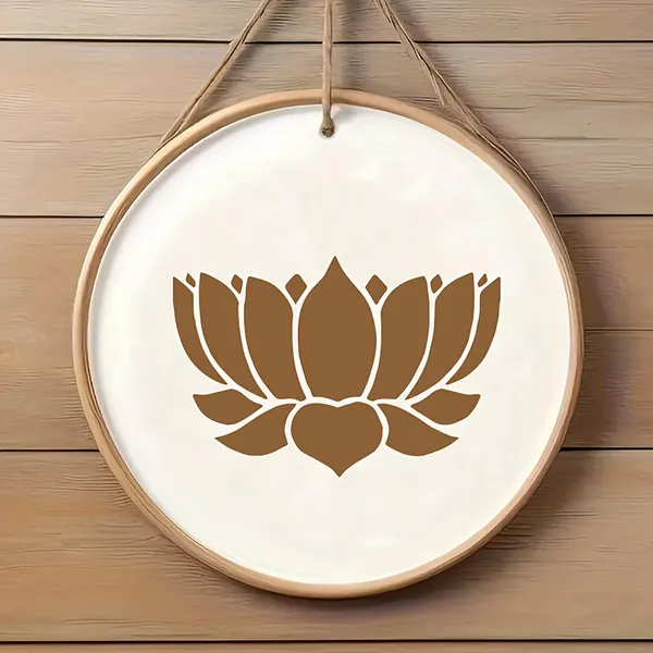 White_Yoga_Lotus_Mandala_Stencil_Reusable_Painting_Template_Diy_And_Craft