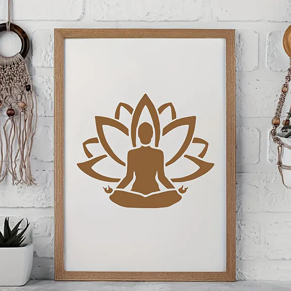 White_Yoga_Lotus_Mandala_Stencil_Reusable_Painting_Template_Diy_And_Craft