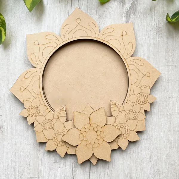 Beige_Mdf_D_Flower_Pooja_Thali_Diy_And_Craft