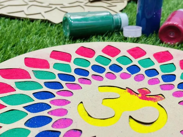 Beige_Reusable_Mdf_Diwali_Rangoli_Festival