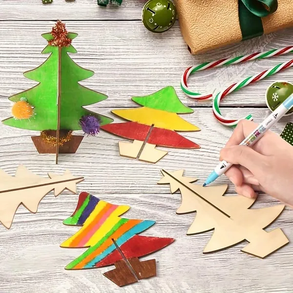 Beige_Diy_Wooden_Christmas_Tree_Craft_Kit_Kids